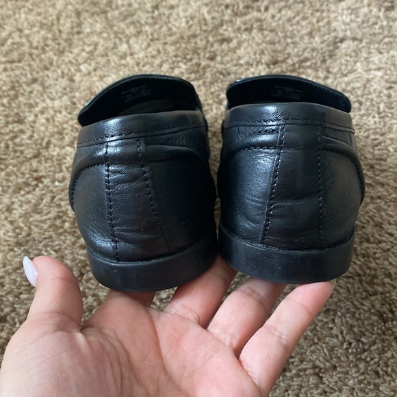 Zara | Black Leather Horsebit Loafers - Picture 5 of 8